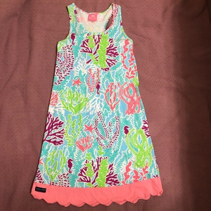 Simply Southern dress XS/S 100% cotton coral pattern‎